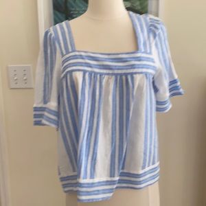 Old navy shirt blue and white